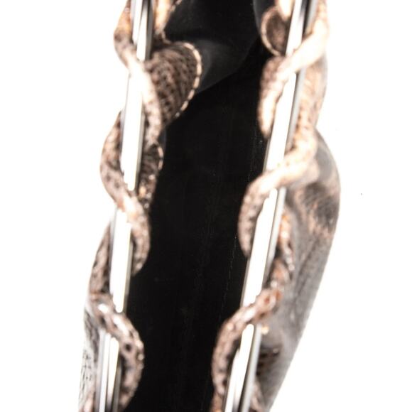 GUCCI Tom Ford karung leather clutch 1999 vintage minimalist y2k bag exotic skin - Picture 7 of 7